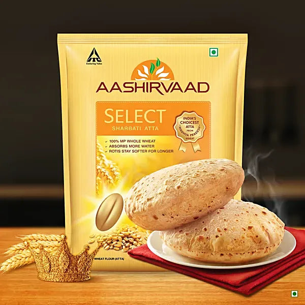 Aashirvaad Select Sharbati Atta - 5kg - salpers