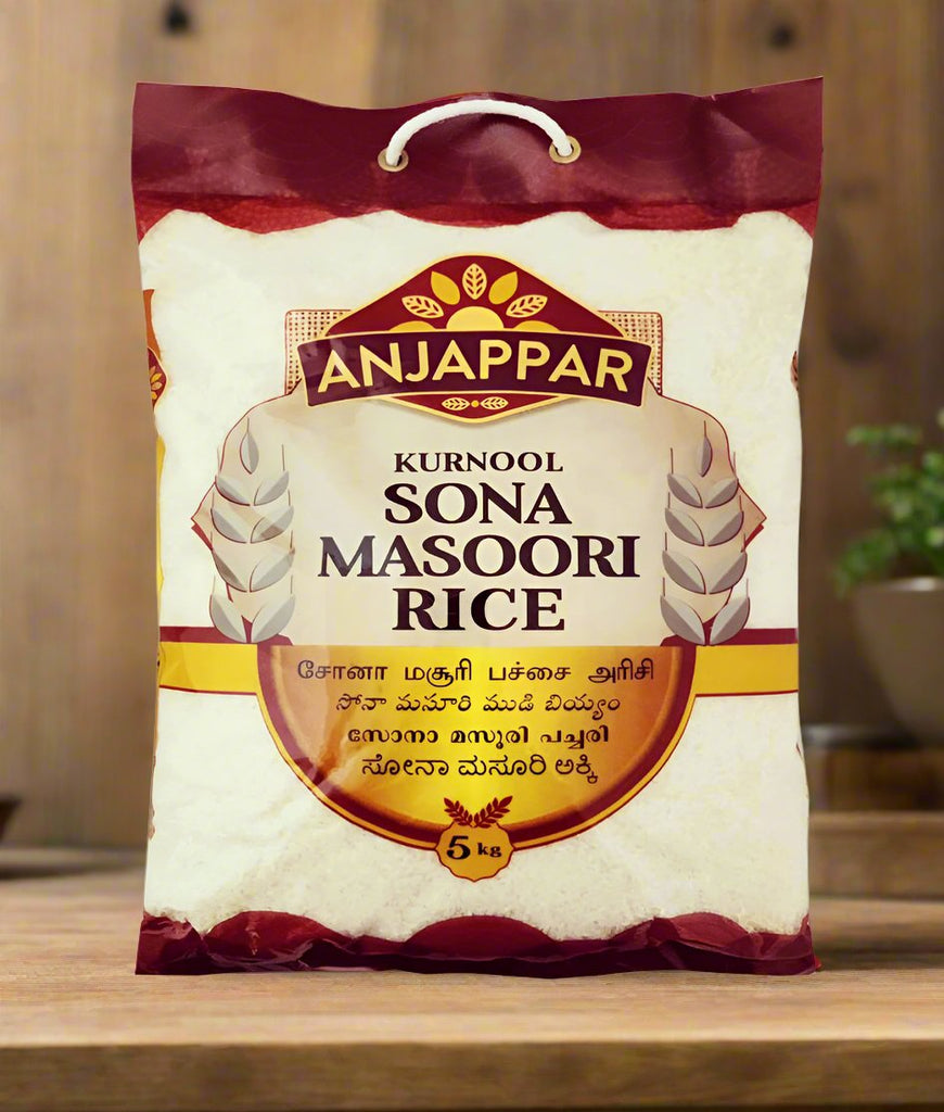 Anjappar Sona Masoori Rice - 5kg - salpers