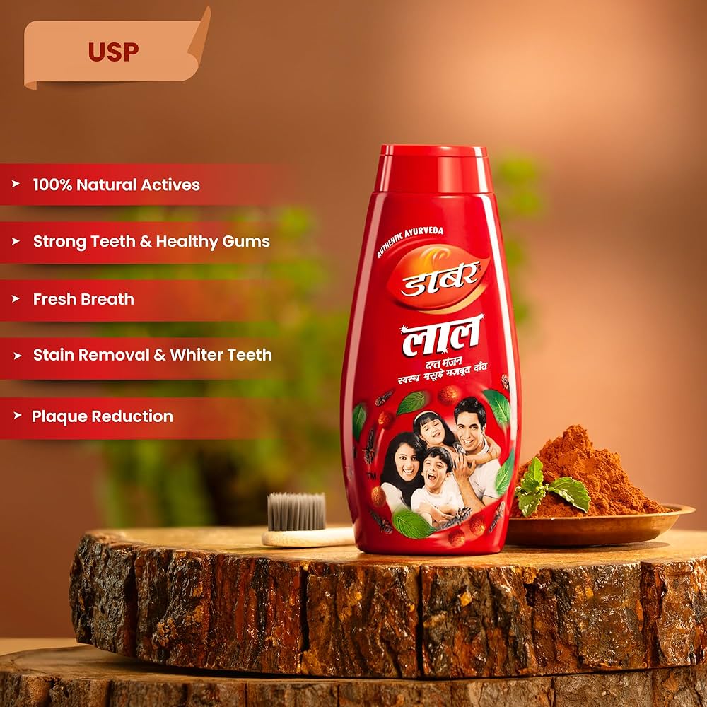 Dabur Lal Dant Manjun - Tooth Powder - 150g - salpers