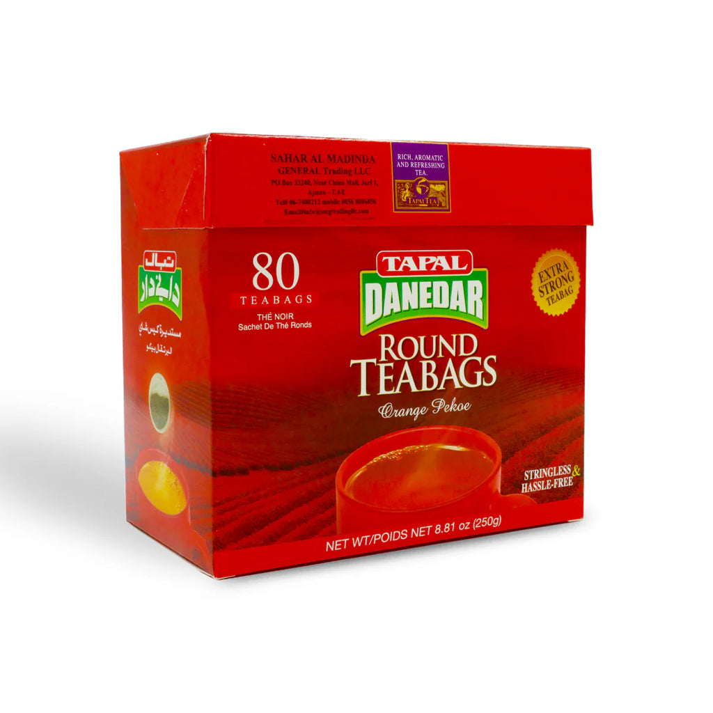 Tapal Danedar Tea Bags - 80 Tea Bags - 250g - salpers