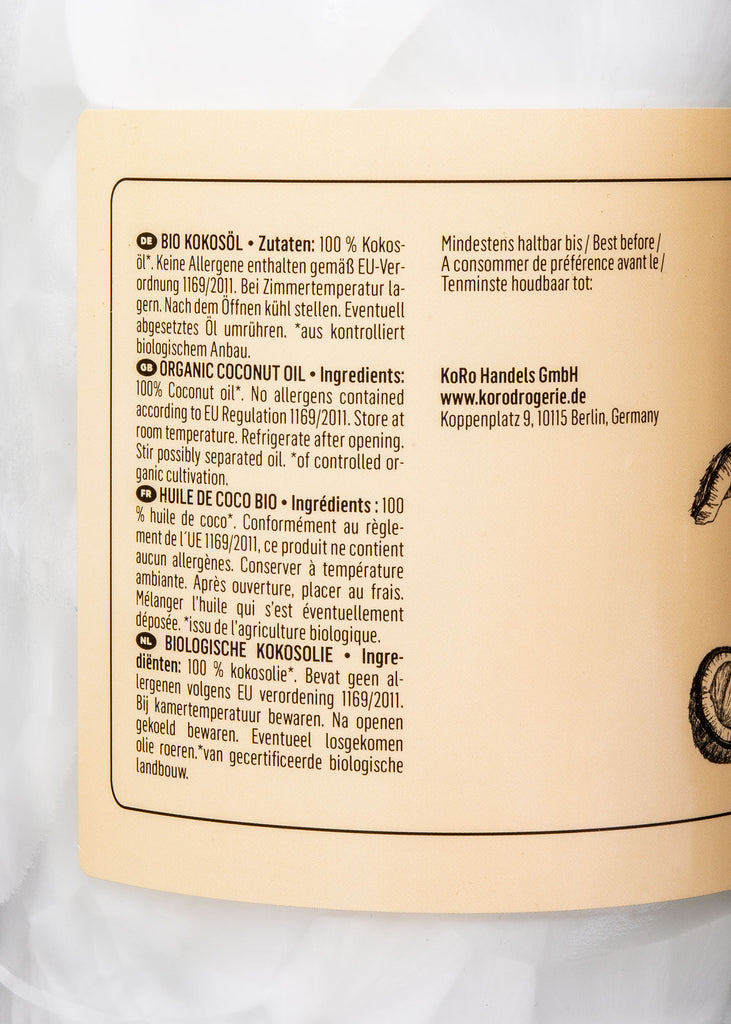 Bio - Organic 100% Coconut Oil - 1L - salpers.ch